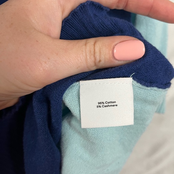 Summersalt The Colorblock Short Sleeve Cashmere Blend Sweater- Size 1X - Picture 5 of 6